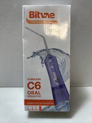 Bitvae C6 Water Flosser for Teeth for Travel w/ 6 Jet Tips 40-Day Battery NEW