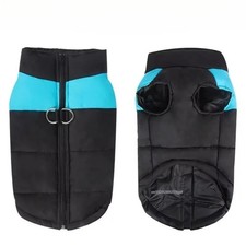 Waterproof Warm Dog Coat Winter Padded Vest Jacket with Zipper for Dogs
