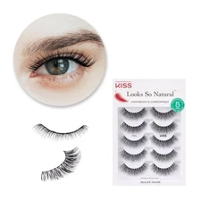 KISS Looks So Natural False Eyelashes Multipack, 5 Pairs