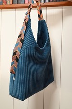 Tasche aus Cord Handgemacht Hobo Bag Resa mit...