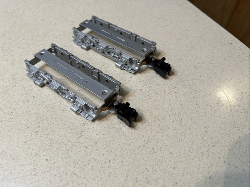 2 American Flyer Gilbert S Gauge 6 Wheel Diesel Silver Truck Frames W Couplers - Afbeelding 4 van 24