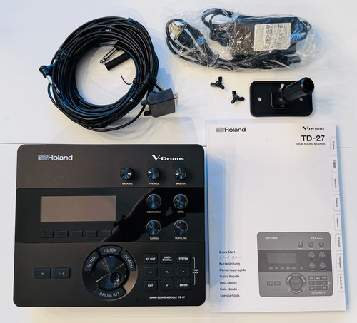 Roland TD-27 Electronic V-drum Drum Module - Mint Condition w/ Many Custom Kits