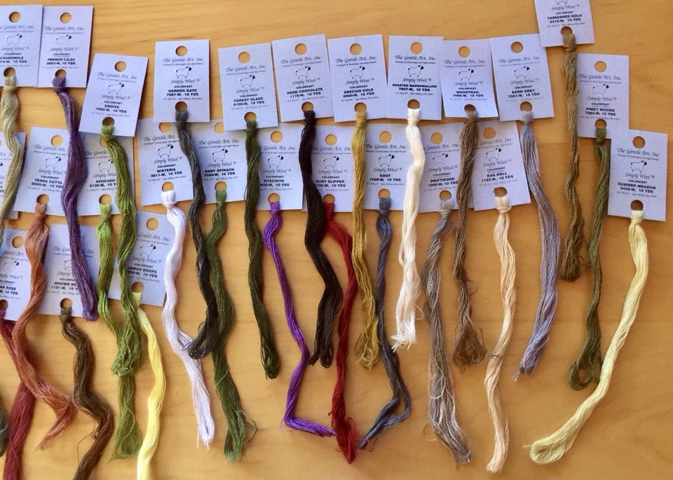 The Gentle Art Simply Wool Overdyed Embroidery Thread 29 Cards Variety of Colors - Image 3 of 4