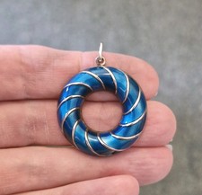 Vintage David Andersen Silver Enamel Pendant Norway