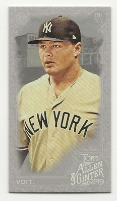 2019 Topps Allen & Ginter 'X' LUKE VOIT Silver Mini 1/1 - NY Yankees #202