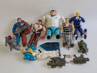 Cops N Crooks C.O.P.S Lot 6 Action Figures Vintage Hasbro Parts Guns Sundown