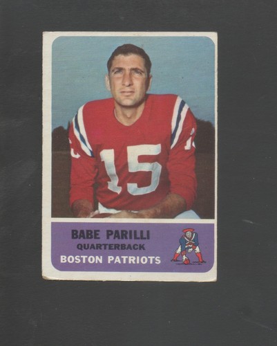 Babe Parilli #4 1962 Fleer card