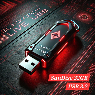 BlackArch OS Linux USB Live Stick Full Version Penetration Testing Hacking 32GB