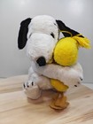 VINTAGE Snoopy umarmt Woodstock Plüsch 1968 United Feature Syndicate Korea 12 Zoll