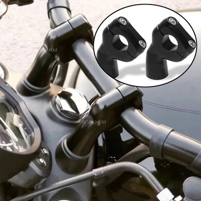 Handlebar Bar Riser Clamps Adapter For Triumph Bobber T100 T120 Speed Twin Black