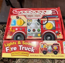 Melissa And Doug Lights & Sounds Fire Truck Activity Board