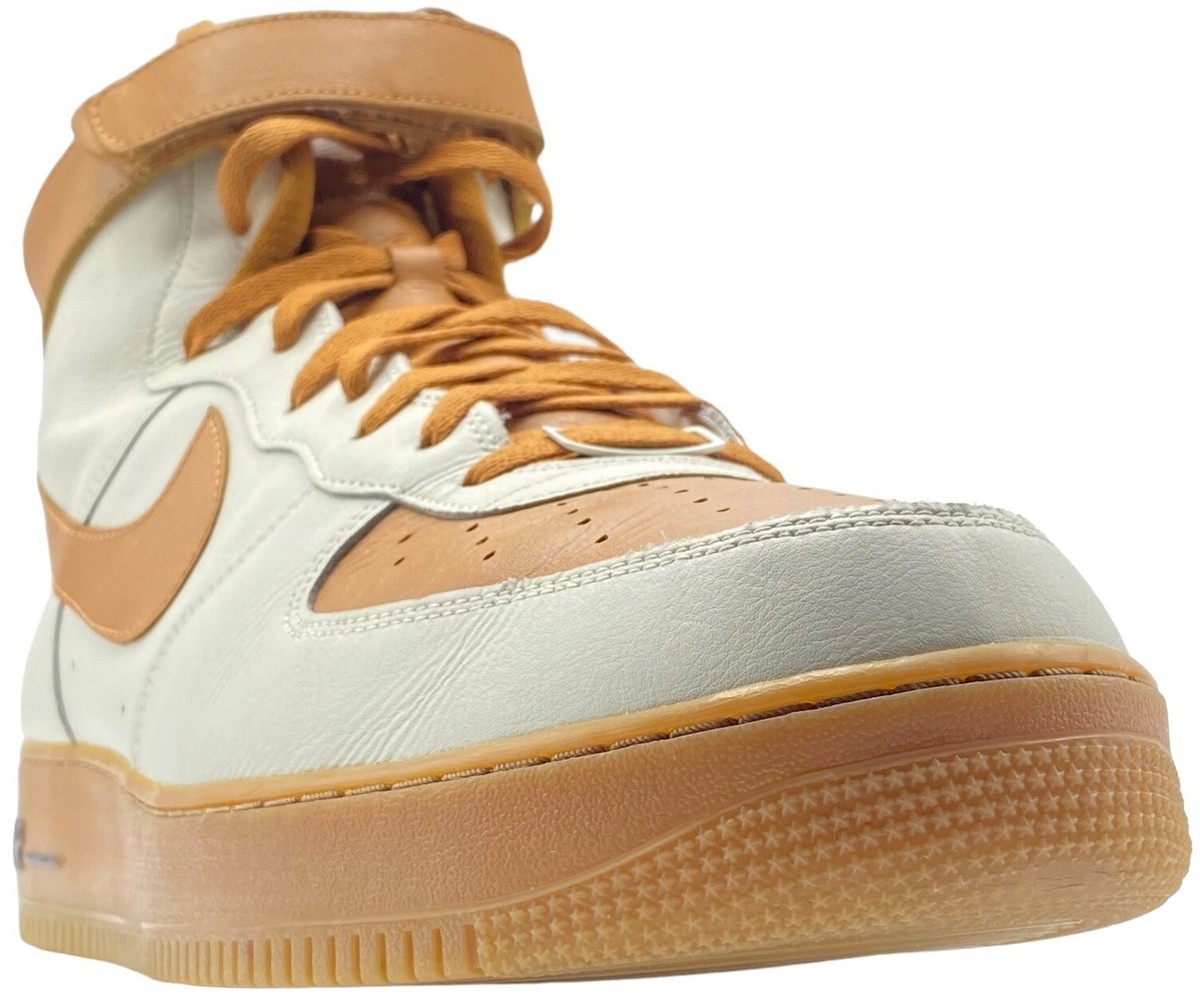 Nike Air Force 1 High White/White-Wolf Grey-Purple Venom Athletic Shoes H10 Nike Air Force 1 Mens Basketball Shoes Wolf Grey White  main image 3
