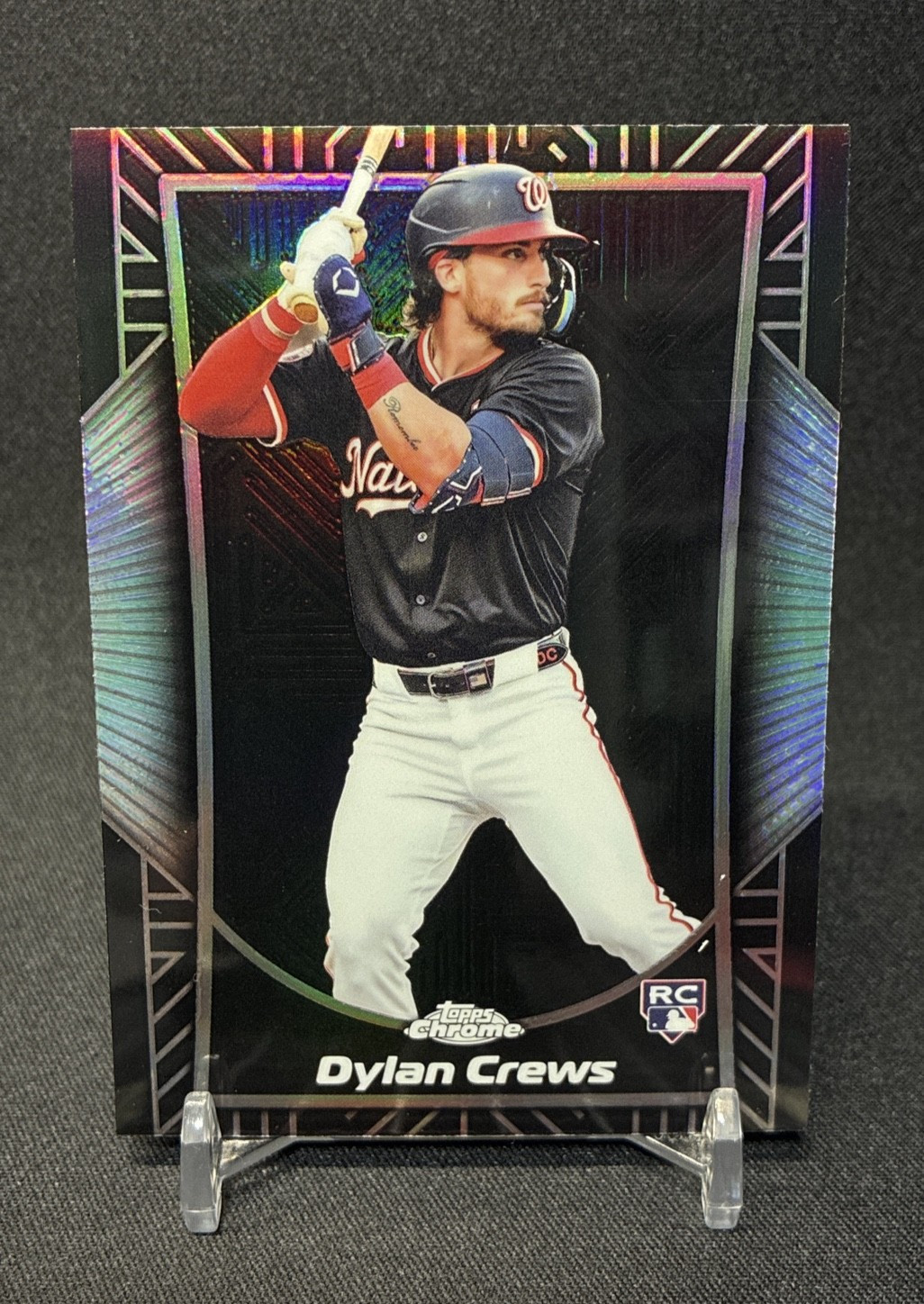 Dylan Crews 2025 Topps Chrome SE-14 Shadow Etch RC Nationals