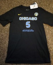 Chicago Sky #5 Nike Explorer Edition Youth Size 14/16 Black WNBA T-Shirt NWT