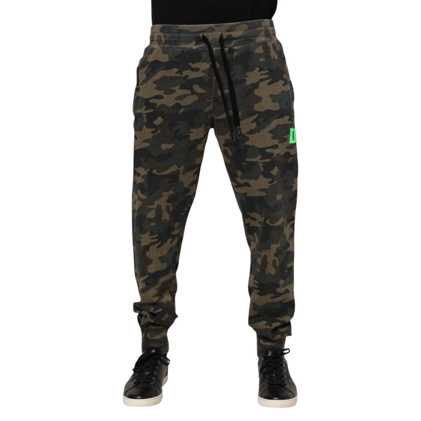 DOLCE & GABBANA Pants Multicolor Camouflage Cotton Men Jogger IT48/W34/M 900usd