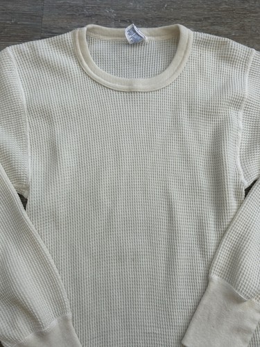 Vintage 80s J.E. Morgan Long Johns Thermal Mens Large White Made In USA Layer - Picture 5 of 7