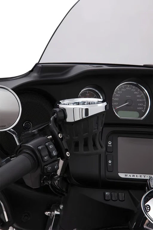 Ciro Drink Holder with Perch Mount - Black Motorcycle Street Bike 50411 - Image 3 of 4