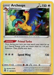 Archeops 147/195 Holo Rare Silver Tempest