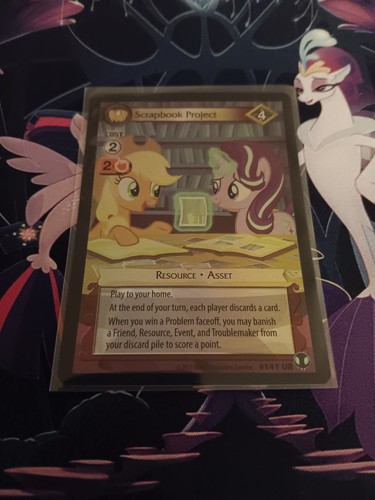 My Little Pony CCG Scrapbook Project Defenders Of Equestria Ultra Rare #141 LP