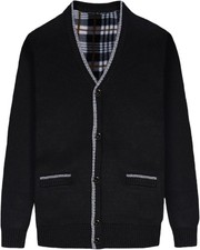 Men's Full Zip Knitted Cardigan Sweater Slim Fit Thick Warm Casual Jacket