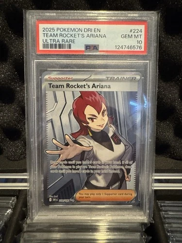 Pokemon TCG Destined Rivals Team Rocket's Ariana 224/182 - GRADED PSA 10