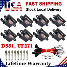 8PCS Ignition Coil + Spark Plug + Wires For Chevy GMC 4.8L 5.3L 6.0L 8.1L UF271