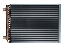 20x22 Water To Air Heat Exchanger1 Copper Ports W Ez Install Front Flange