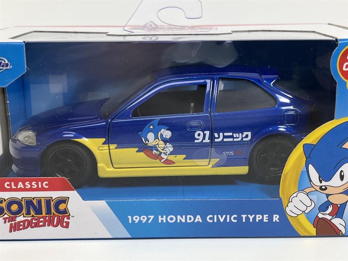 Sonic The Hedgehog 1997 Honda Civic Type R 1:32 Jada 253252055
