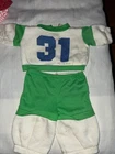 Vintage Cabbage Patch Kids/Doll Clothes  White/Green #31 Sweatsuit (230)