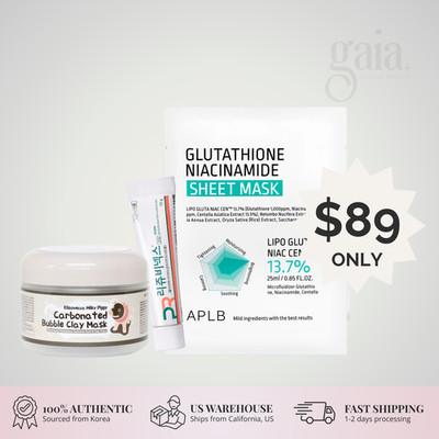 Elizavecca Carbonated Bubble Clay Mask + Rejuvenex Cream + APLB Sheet Mask Set