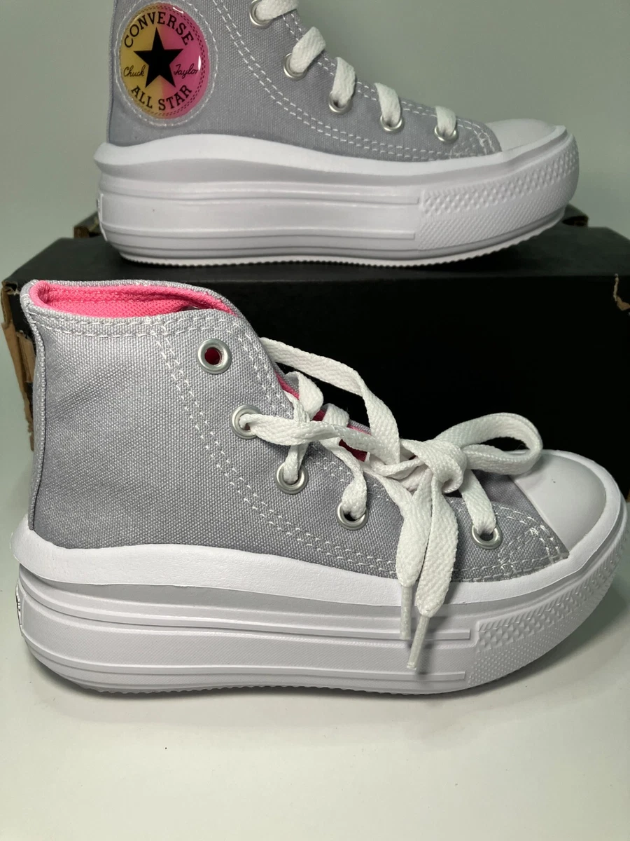 converse A02495C CTAS Move Hi Gravel Pink White Youth 11 b02 eBay