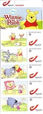 timbres de collection en bande, neufs "winie the pooh"