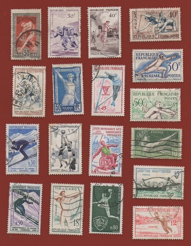 61 timbres oblitérés - SPORT (Ref. L6115) - Photo 2/4