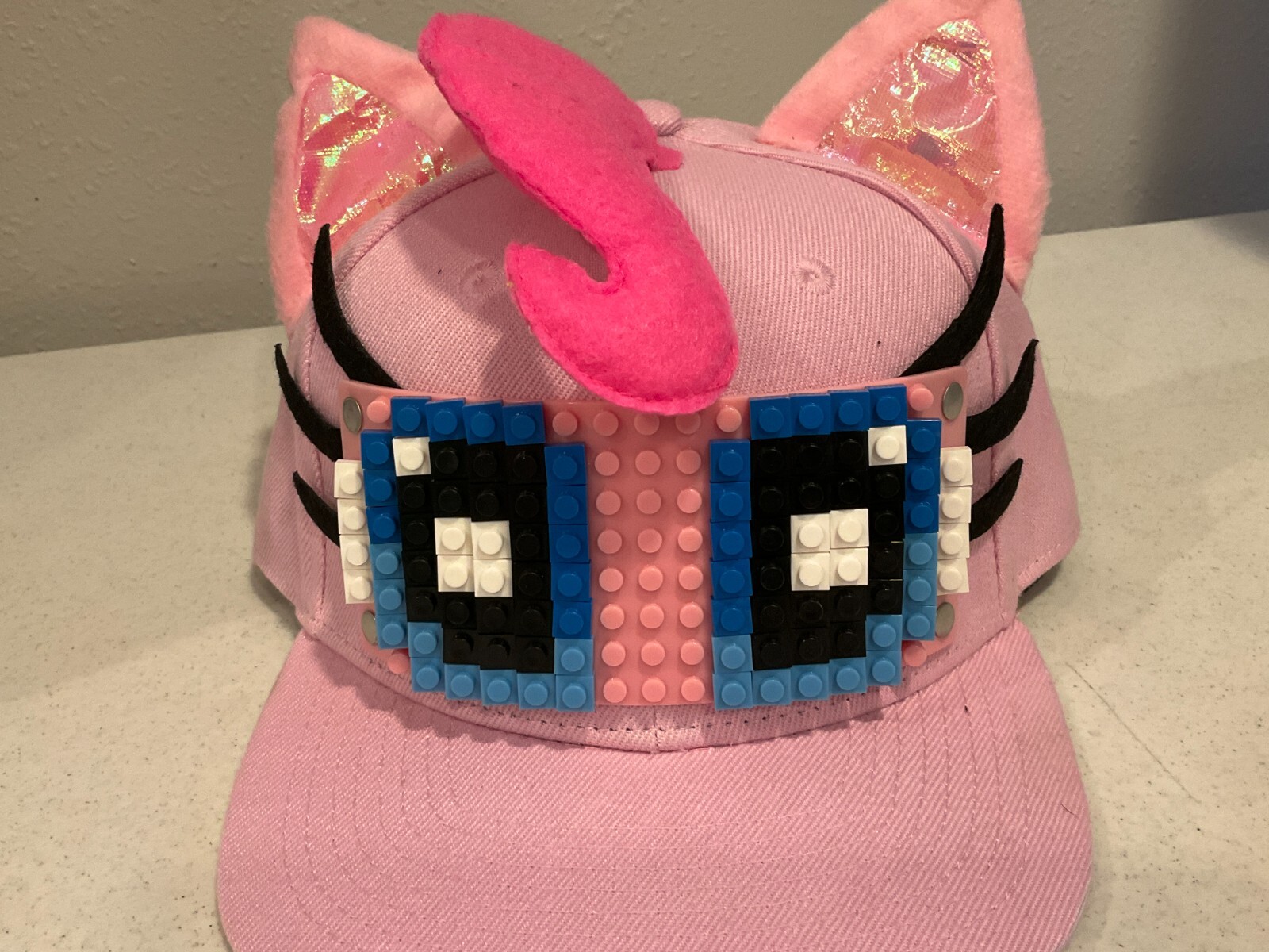 Cappello Berretto Snapback My Little Pony Pinkie Pie con Blocchi di Mattoni