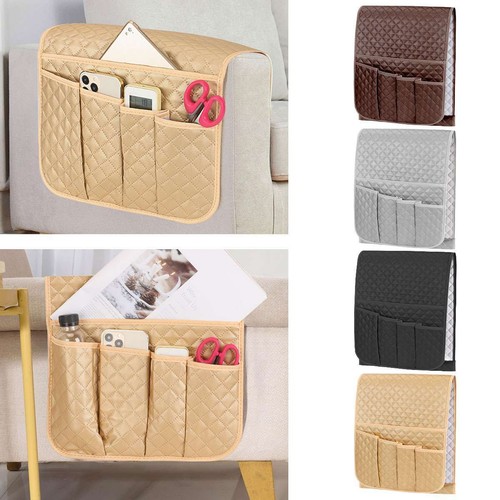 Remote Holder Caddy for Couch Sofa Recliner Chair Armrest TV Pocket Couch Bag - Picture 4 of 14