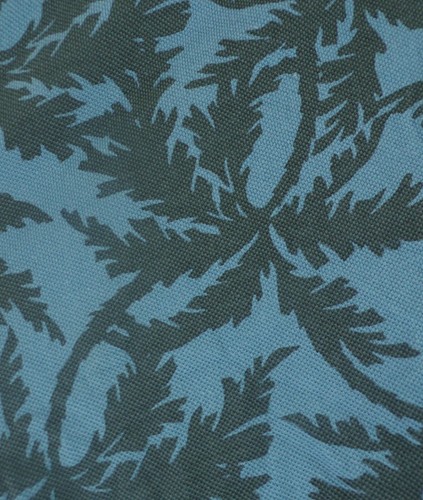 Camisa polo GAP para hombre XL azul y negro con estampado de palmera cuello de verano de 2 botones - Imagen 3 de 4