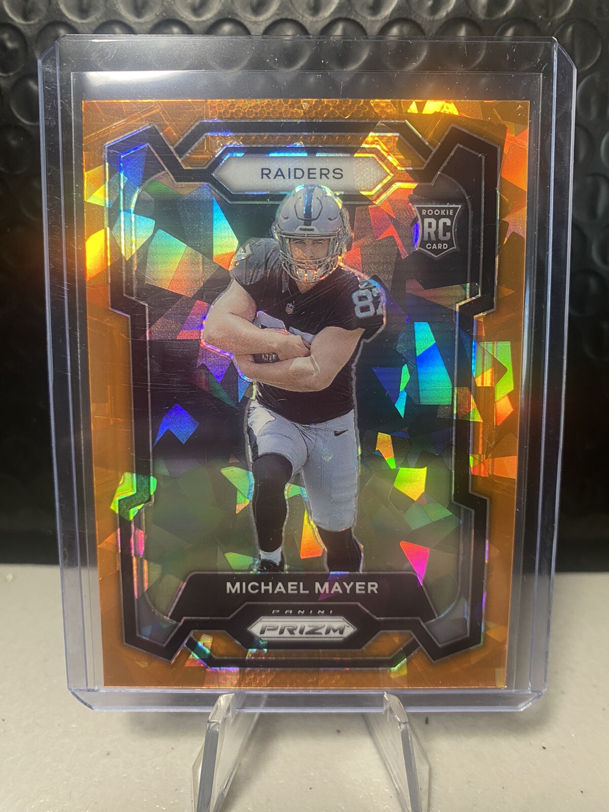 Michael Mayer 2023 Panini Prizm Rookie Orange Ice #361 RC Raiders