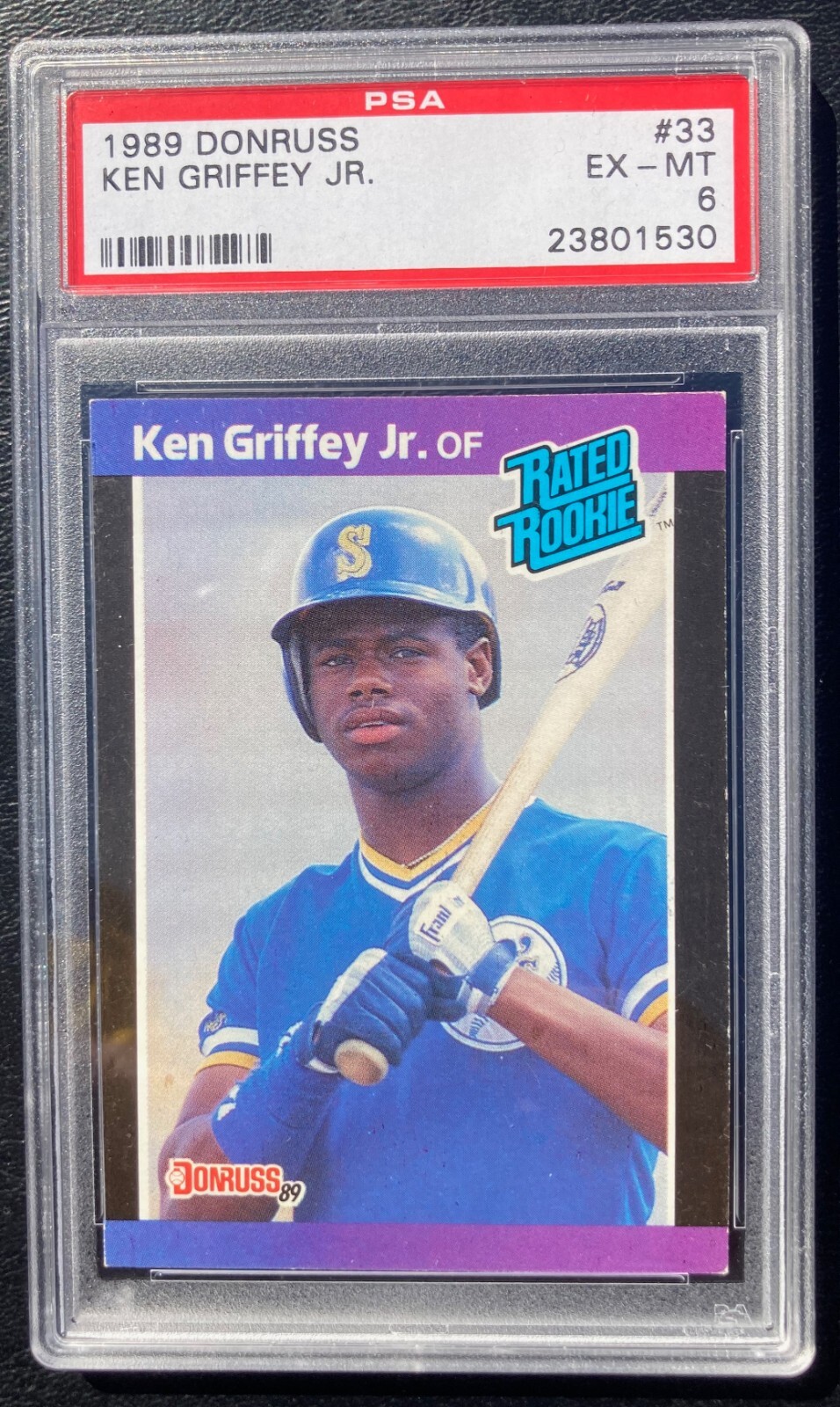 1989 Donruss Ken Griffey Jr. #33 PSA 6 EX-MT SEATTLE MARINERS (#530)