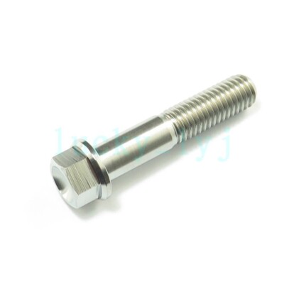 2Pcs Titanium M8 x 40mm Ti Bolts Hexagon 10mm Hex Head Flange Screw ...