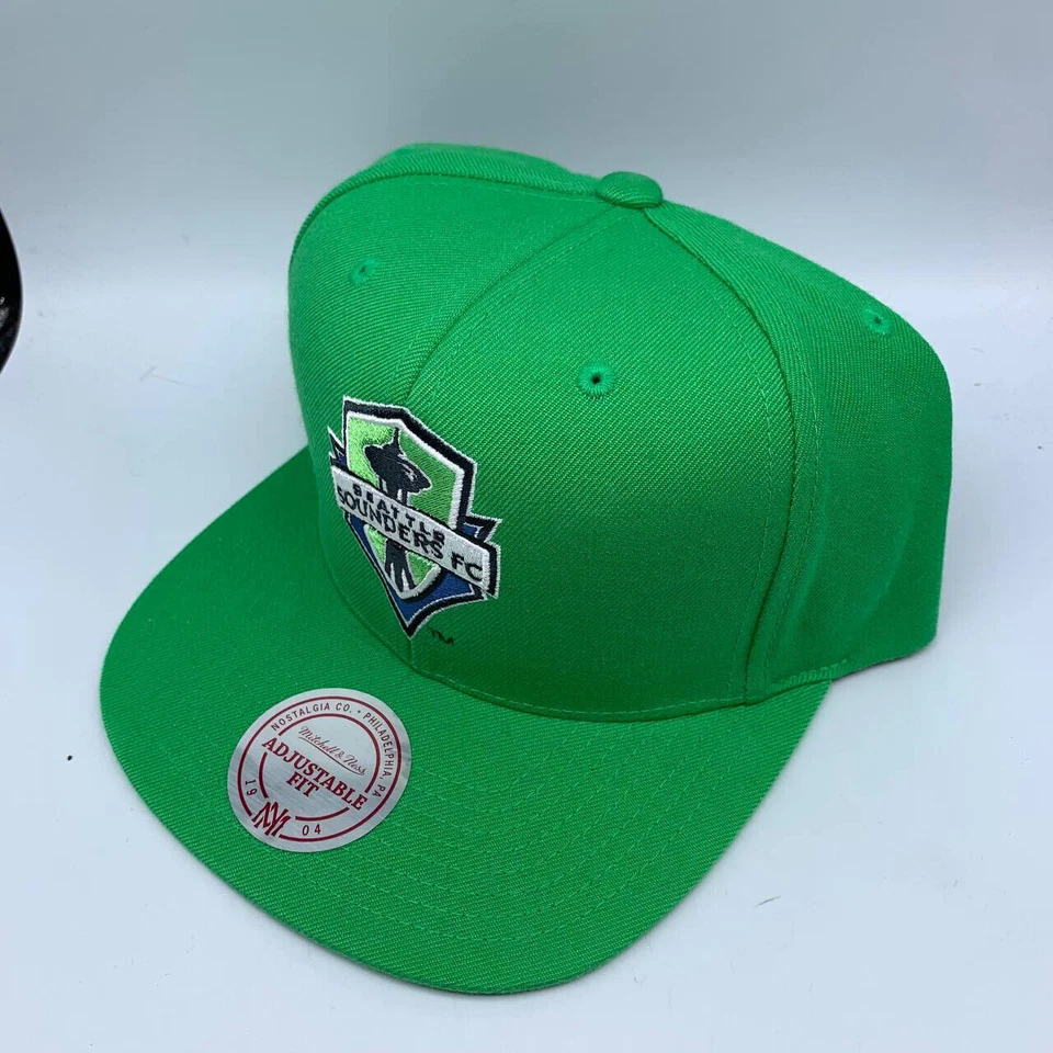 Seattle Sounders FC MLS Mitchell & Ness Sombrero Gorra Snapback Para Hombre Foto 2 de 4