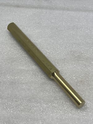 SK Tools 3/8  Brass Drift Punch, 6326, Hex Shank, 6  Long, USA Made, New