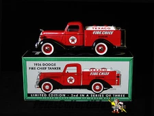 Spec Cast 72060 Texaco 1936 Dodge Fire Chief Tanker 1:25th. Scale Die-Cast