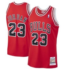 100 Authentic Michael Jordan Mitchell Ness 97 98 Bulls Jersey Size