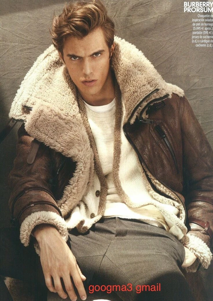 Burberry Prorsum Runway Aviator Shearling Sexy Biker Jacket 42 IT