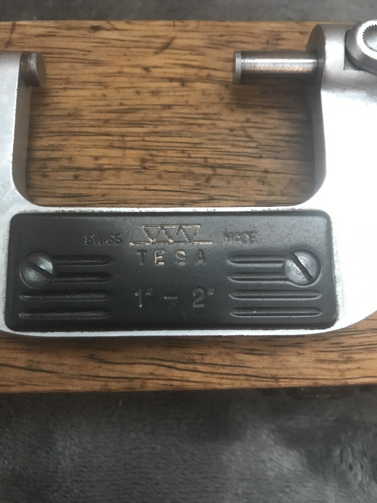 Tesa 1"2". Micrometer w/ case No Tips Included eBay