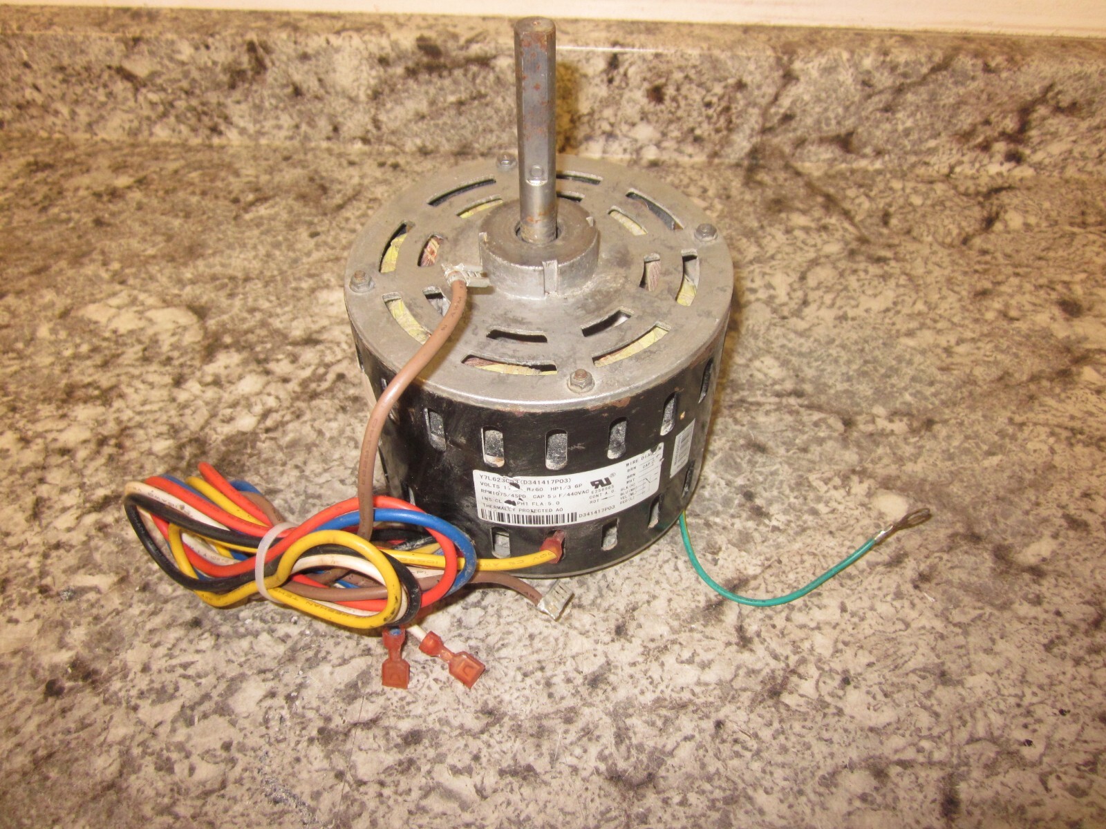 Zhongshan BroadOcean Blower Motor 1/3HP 1075RPM 4SPD 115V P/N