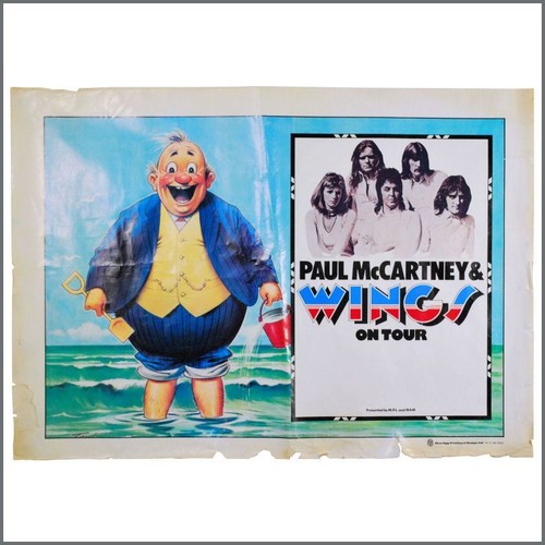 Paul McCartney Wings Fatman 1973 Concert Tour Poster (UK) - 第 1/1 張圖片