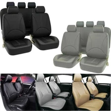 For Kia Car Seat Covers Full Set Leather Front Rear 2/5 Seaters Cushion Pad Mat