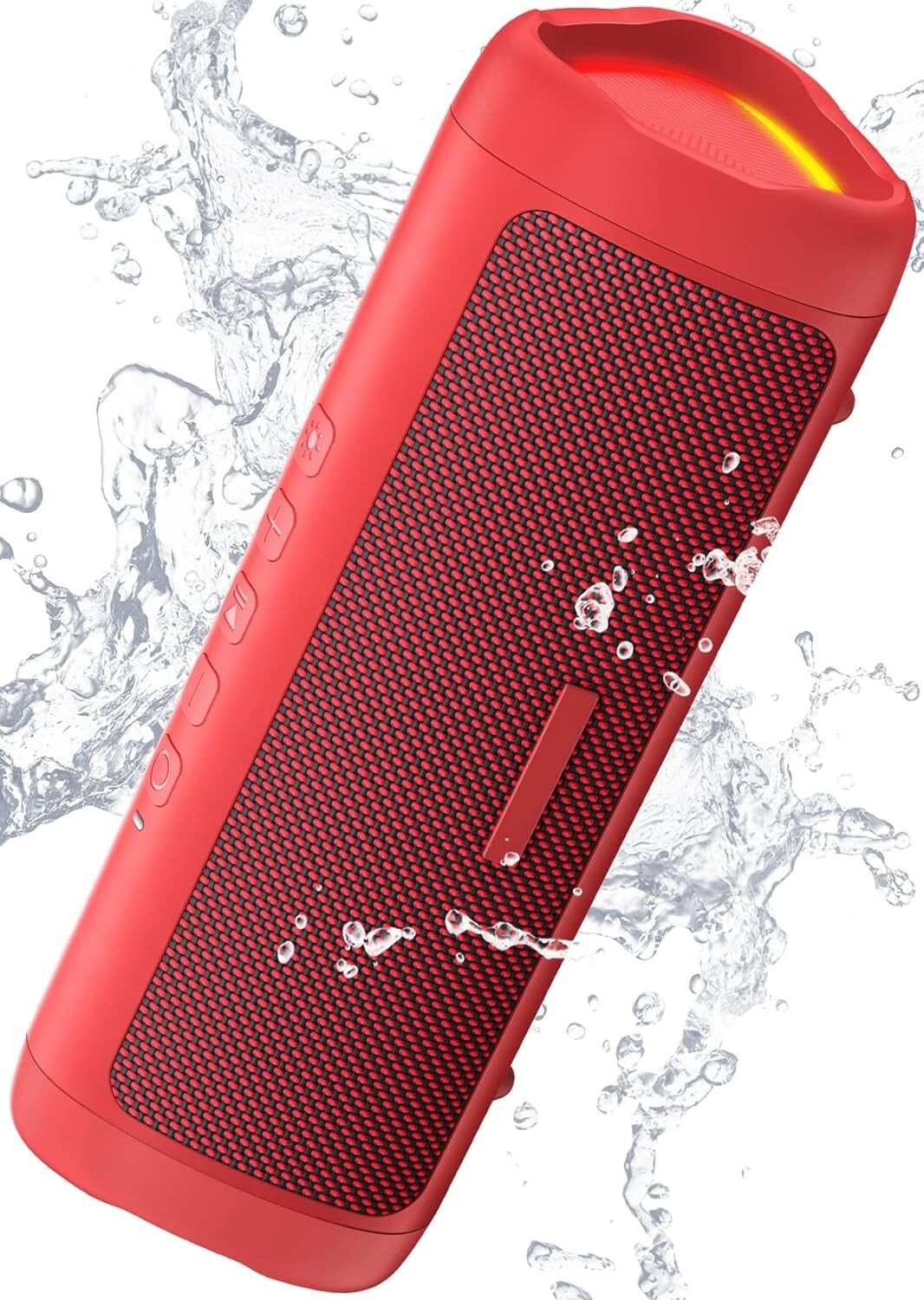Portable IPX5 Waterproof Bluetooth Speaker with 20H Playtime and TWS Pairing