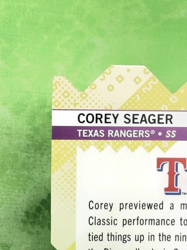 Corey Seager - OH SNAP! - 2024 Topps Pristine #OH-12 Texas Rangers - Picture 9 of 10